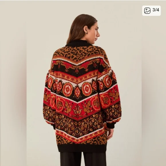 Farm Rio Tiles Cardigan - Picture 3 of 4